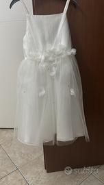 Vestito sposina bimba 5 anni nuovo con etichetta