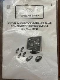 Sistema video monitor audio DVR avidsen quad