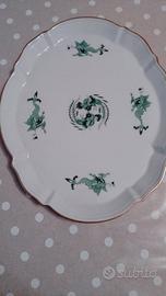 MEISSEN  VASSOIO in Porcellana drago verde anni 50