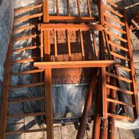 Lettino per bambino in legno Vintage