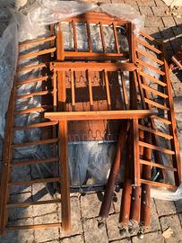 Lettino per bambino in legno Vintage