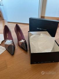 Décolleté Sergio Rossi color caffè/clen