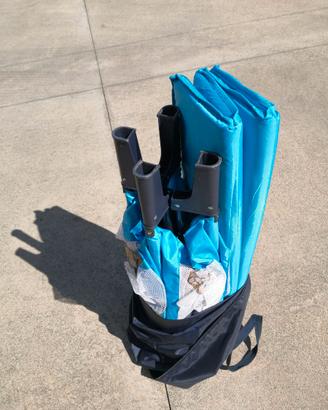 Lettino da Viaggio box Poupy – Azzurro