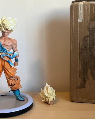 Statua dragonball z-goku(con base led )