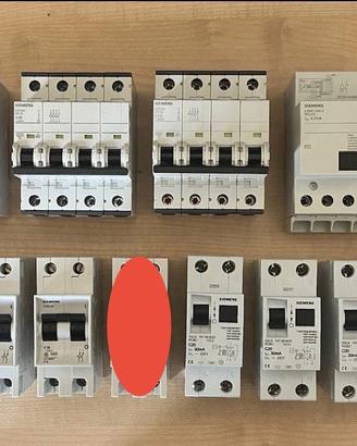 Interruttori/sezionatori/magnetotermici Siemens
