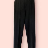 Pantaloni vintage vita alta gamba dritta neri