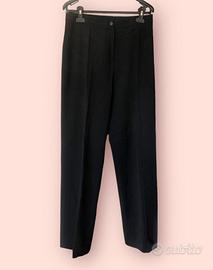 Pantaloni vintage vita alta gamba dritta neri