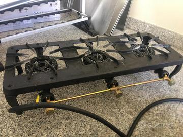 3 FUOCHI IN GHISA DA GIARDINO