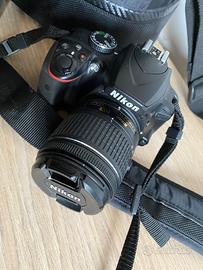 Nikon D3400+Ob. 18-55 mm+Lenti+Borsa+Treppiede
