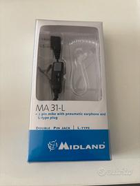 Auricolare Midland MA31-L con micper walkie-talkie