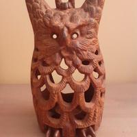 LANTERNA GUFO IN GHISA DA GIARDINO