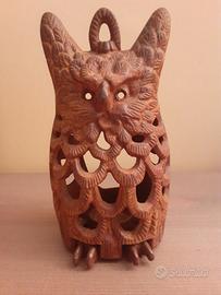 LANTERNA GUFO IN GHISA DA GIARDINO