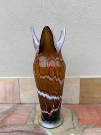Vaso antico in vetro di Murano