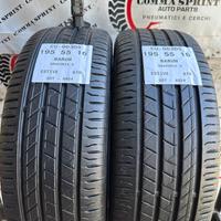 2 PNEUMATICI 195/55 R16 BARUM ESTIVE 85%