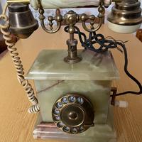 Raro Telefono e accendino in vero onice