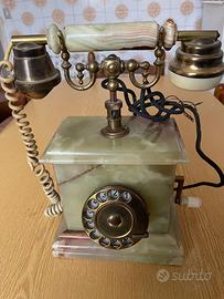 Raro Telefono e accendino in vero onice