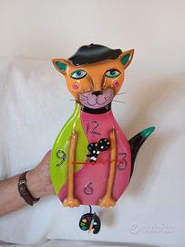 Orologio "gatto" da parete 