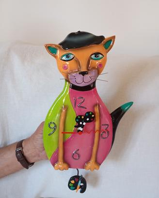 Orologio "gatto" da parete 