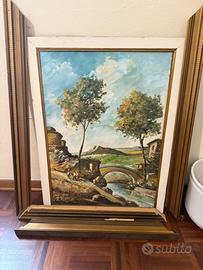 Quadro con cornice rotta