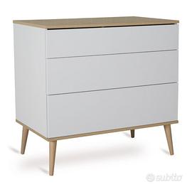 Cassettiera Quax Flow bianca, 3 cassetti
