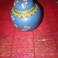 Vaso di zenzero cinese antico in cloisonné 