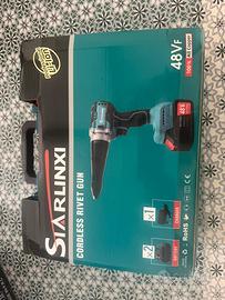 Rivettatrice elettrica  doppia batteria 48 v