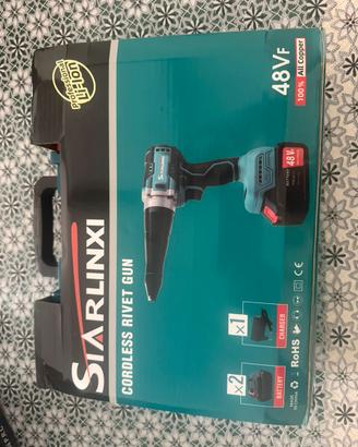 Rivettatrice elettrica  doppia batteria 48 v
