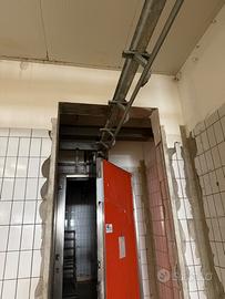 Linea macellazione carne suini catena vasca pelatr