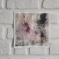 Dipinto astratto su carta, arte, collezionismo