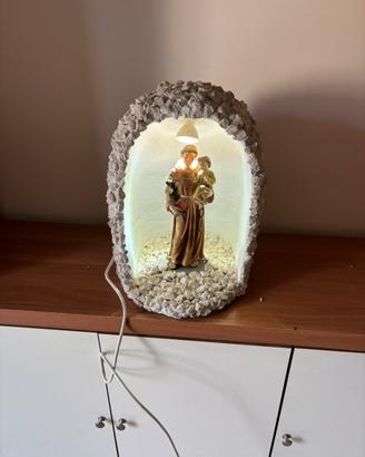 Statua Sant’ Antonio con bambino illuminata grande