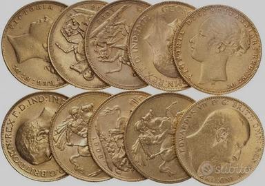 Sterline e monete oro