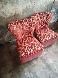 Poltroncine e sedia antica 