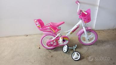 Bicicletta bici bambina unicorno rosa Dinobike