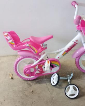 Bicicletta bici bambina unicorno rosa Dinobike