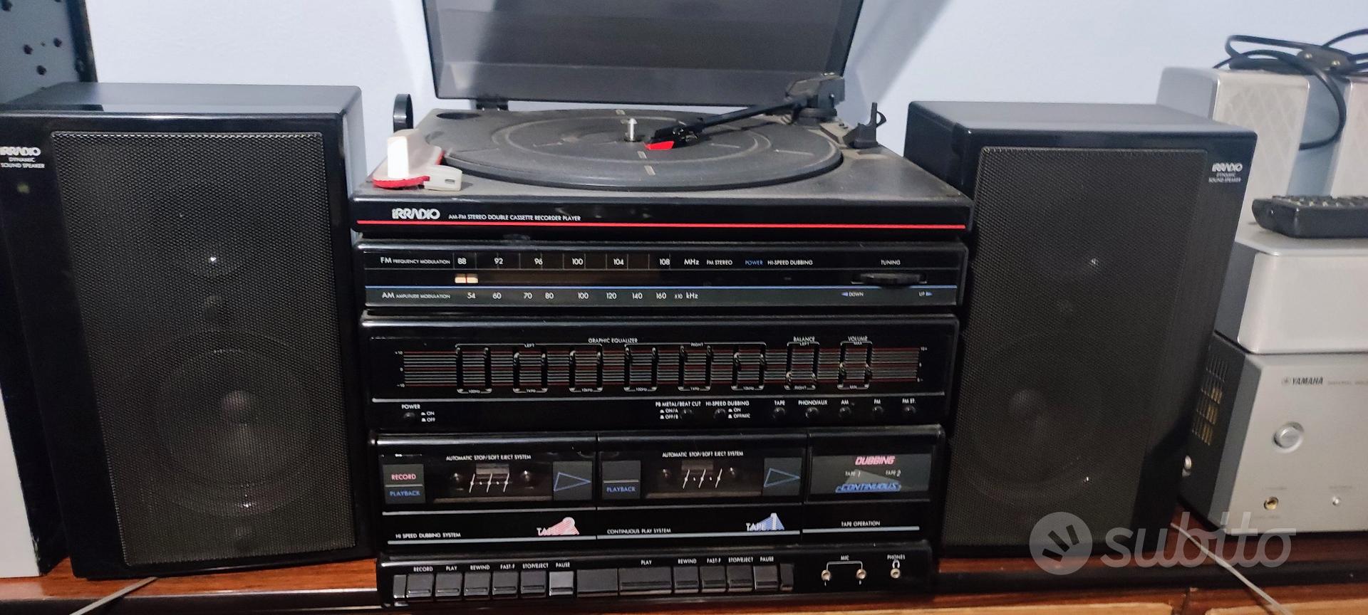 Contenitore per Dischi in Vinile Con Supporto Giradischi E