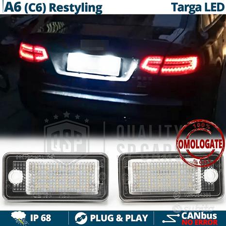 Placchette Luci Targa Led Audi A6 C6 Canbus 6500K