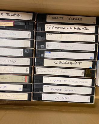 VHS Videocassette Film vari registrati 48 pezzi
