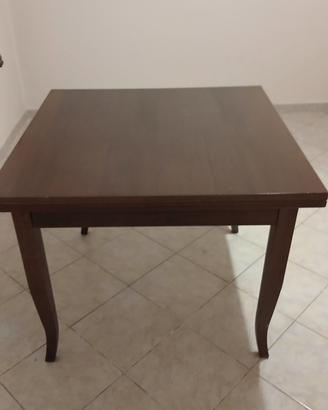 tavolo in legno allungabile 100x100 /200x100
