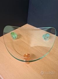 Piatto in vetro - forma triangolare 