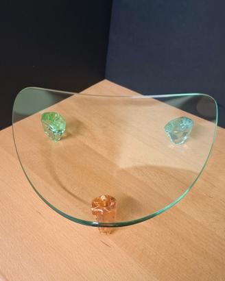 Piatto in vetro - forma triangolare 
