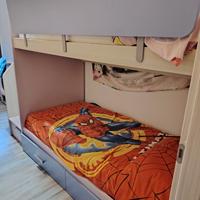 Letto castello con letto da 90