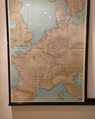cartina geografica vintage