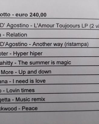 Dischi dance anni 90 vinile 12' lotto 13