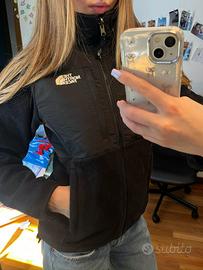 Giacca Pile The North Face Denali Nero Bianco XS
