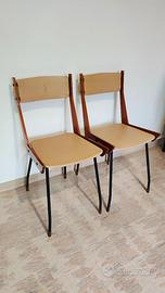 2 Sedie Vintage Carlo Ratti Anni 60'