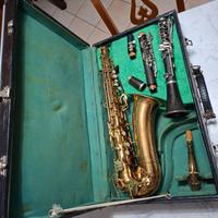 Custodia doppia vintage sax e clarinetto