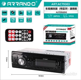 Autoradio Lettore MP3 Per Auto Ingresso USB SD AUX