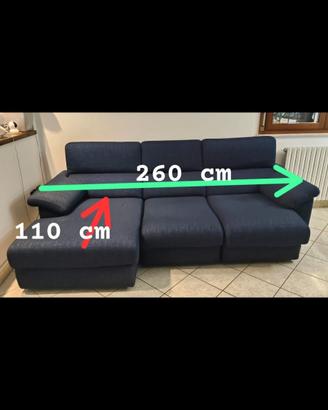 Divano 3 posti con chaise longue - Poltronesofà 