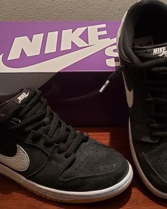 NUOVE scarpe NIKE SB DUNK LOW PRO BLACK/WHITE 42