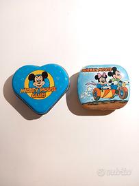 2 scatoline in latta Mickey Mouse + cancelleria